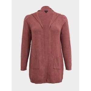 Torrid Women's Open From Cardigan Sweater/Brown Zise 1-Brand New‎ with Tags